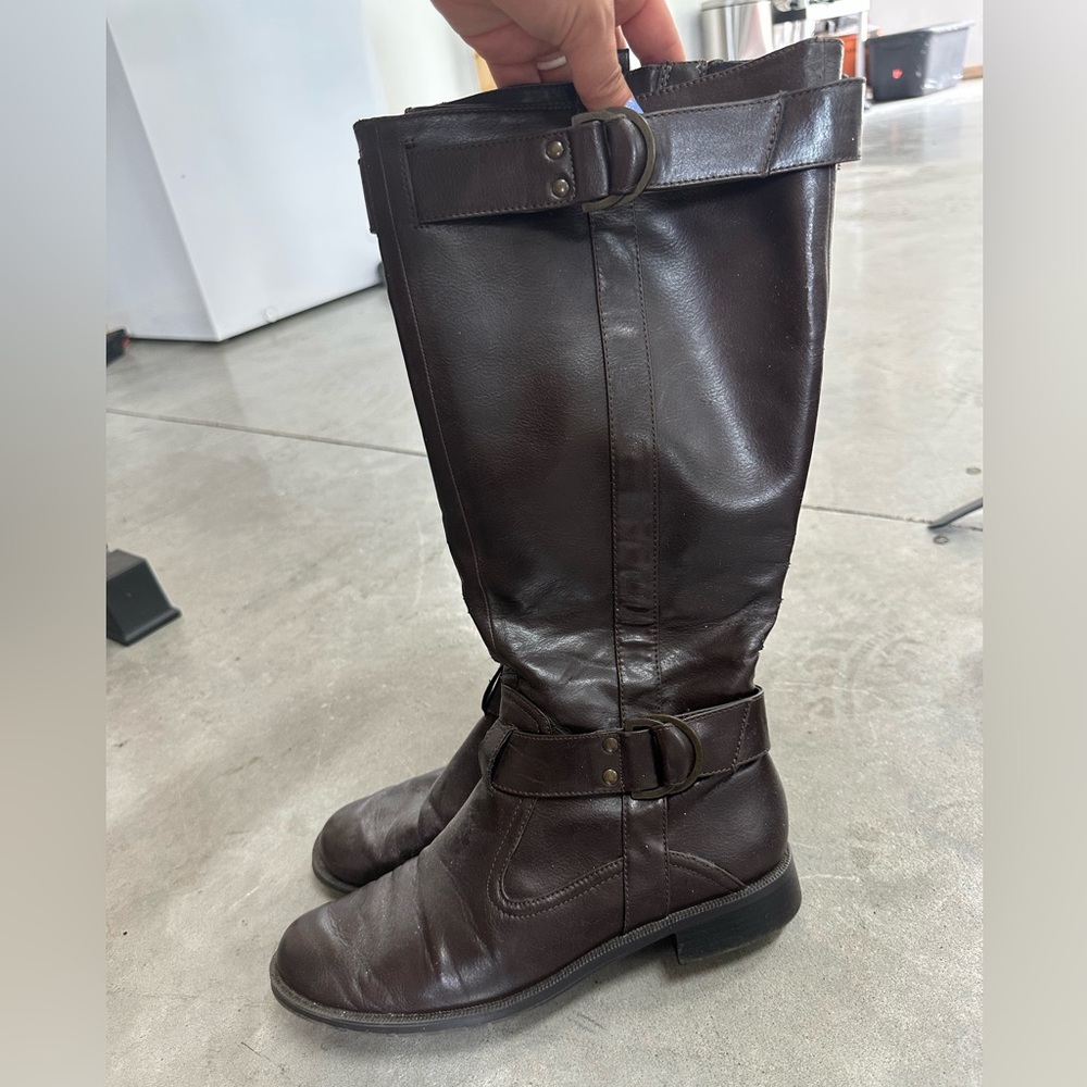 A2 by Aerosoles Brown Knee-High Boots